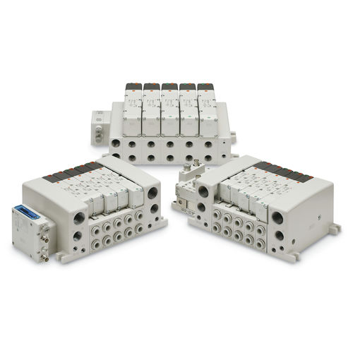 线轴气动分配器 - VQC series - SMC  - 螺线管驱动 / 先导式 / 紧凑型