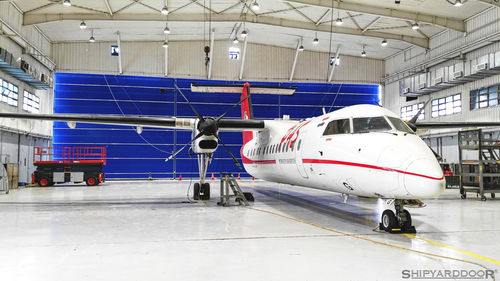 滑动式门 - Aircraft hangar door - SHIPYARDDOOR (Hangar Door | High Speed Door) - 折叠 / 室内 / 库房