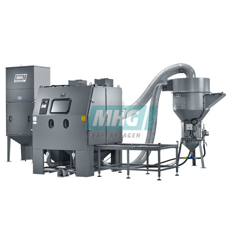 压力式喷砂间 - SMG 300 D - MHG Strahlanlagen GmbH - 手动 / 带有旋转台