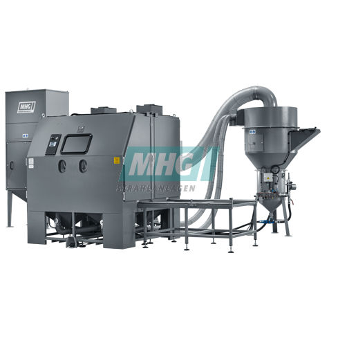压力式喷砂间 - SMG 500 D - MHG Strahlanlagen GmbH - 手动 / 带有旋转台