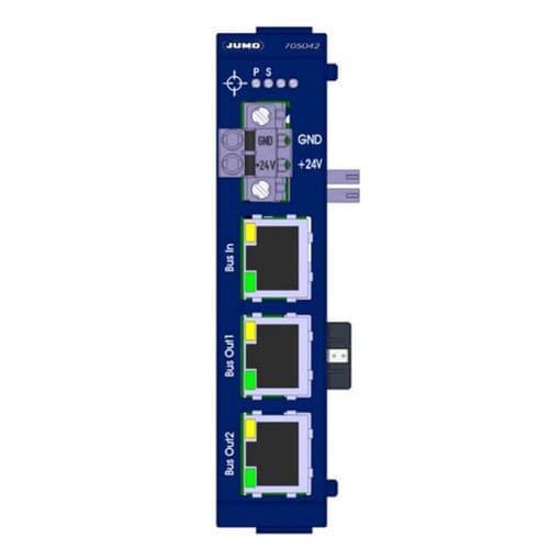 中央路由器 - 705042 - JUMO GmbH & Co. KG - RJ45 / DIN导轨 / 3 端口式