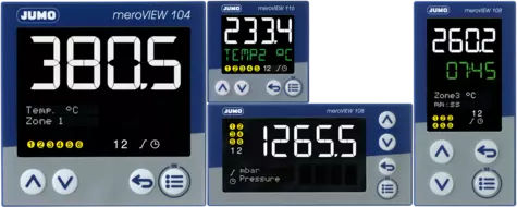 工艺流程指示器 - meroVIEW - JUMO GmbH & Co. KG - 数字 / LCD 显示屏 / 5位显示