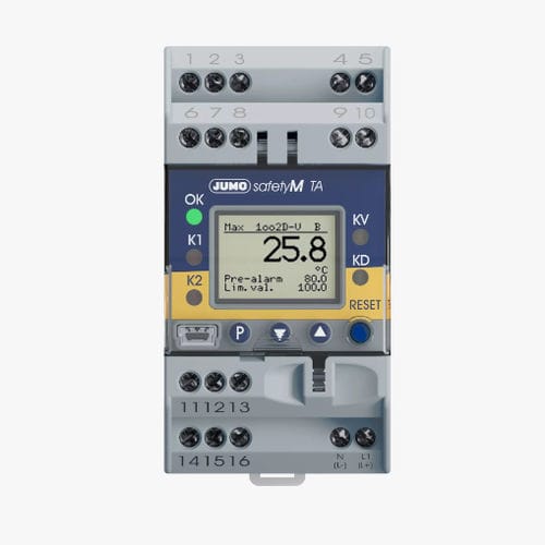 多功能安全限位器 - JUMO safetyM TA - JUMO GmbH & Co. KG - DIN导轨 / 温度 / 流量