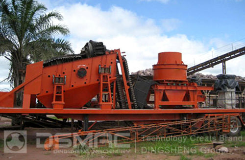 立轴冲击式破碎机 - DMP series  - Zhengzhou Dingsheng Engineering Technology Co., Ltd. - 移动式 / 紧凑型 / 细粒