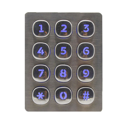 12键数字键盘 - B803 - Joiwo Explosion Proof Science and Technology - 面板式 / 金属 / IP65