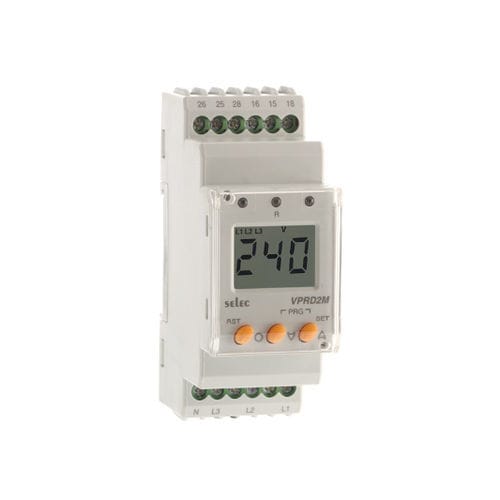 过压保护继电器 - VPRD2M - SELEC Controls Pvt. Ltd. - 欠压 / 相位顺序 / 2NO/NF