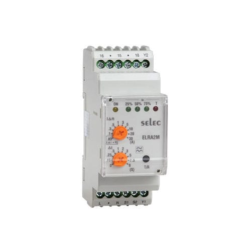 接地漏电保护继电器 - ELRA2M - SELEC Controls Pvt. Ltd. - 电流 / 水平 / 1NO/NF
