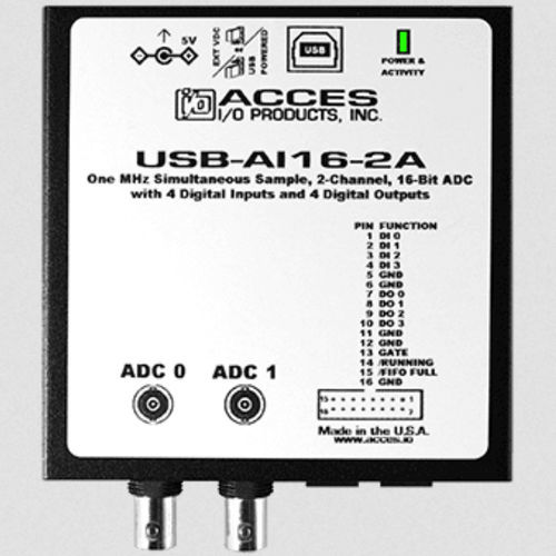 数字信号变流器 - USB-AI16-2A - ACCES I/O Products, Inc. - 模拟 / 双通道