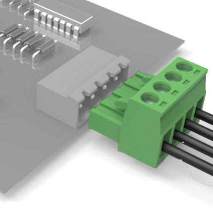 板对线连接器 - LC-5.08 series - Elinker Electric - PCB / 扁平 / 母端