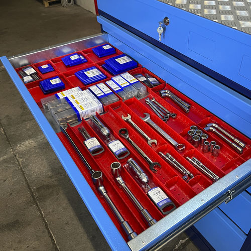 5屉式车间工具车 - DRAWERBOX - ELECTROCLASS - 6 屉式 / 11抽屉