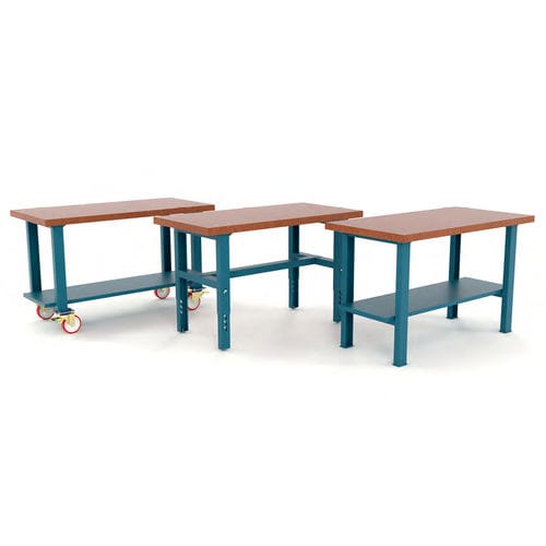 木质工作台 - 112 series - HECO - 移动式