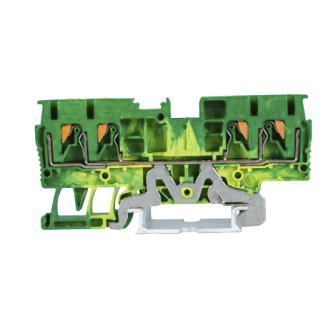 DIN导轨接线端子 - JPT4 series - Shanghai Leipold Electric Co., Ltd. - 弹簧 / 接地型 / 高密度