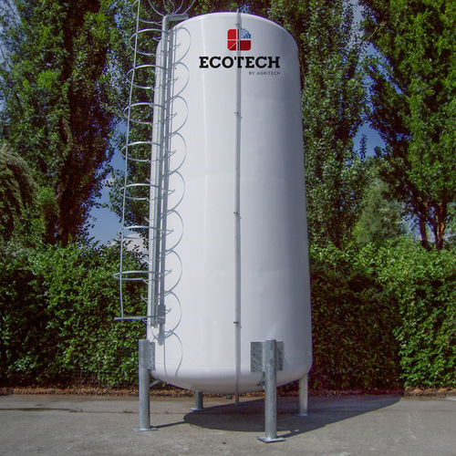 液体贮液罐 - CISP series - AGRITECH SRL - 电镀钢 / 圆柱 / 挂车式