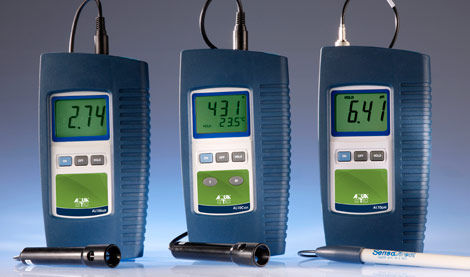 便携式ph计 - AL10 series - AQUALYTIC - 工艺流程 / LCD显示 / 带有电导仪