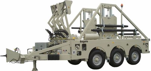 运载车床拖车 - max. ø 4 200 mm | BTT 300 - Bagela Baumaschinen GmbH & Co. KG - 线缆运输和铺设 / 3车轴 / 牵引式