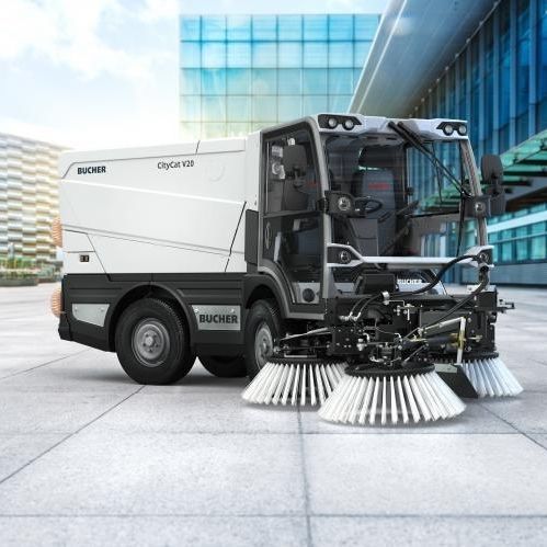 紧凑型扫地机 - CityCat V20 - Bucher Municipal AG - 车载 / 电动 / 道路