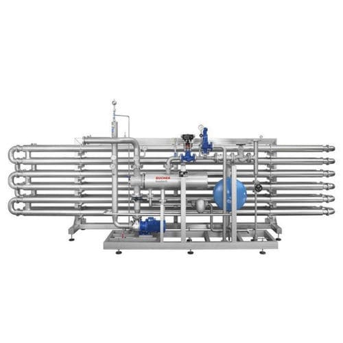 水加热器 - Bucher Unipektin AG - 管道 / 连续循环式 / 紧凑型