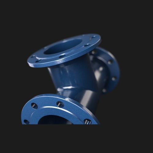 液压接头 - Düker GmbH - 法兰 / T形 / 铸铁