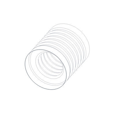 圆形波纹管 - HELICAL - 金属 / 轴向