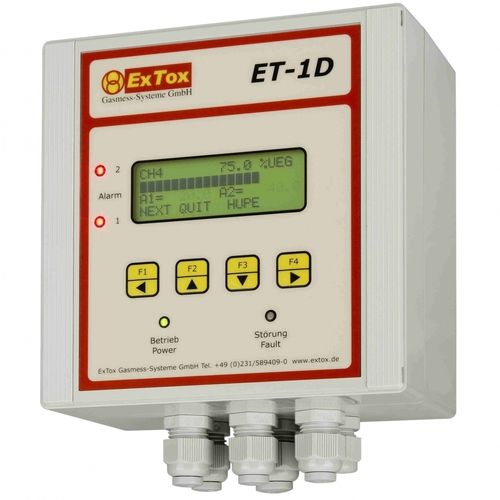 气体检测控制中心 / LCD显示屏 - ET-1D/A - ExTox Gasmess-Systeme - 壁挂安装 / DIN导轨固定式 / 有毒气体