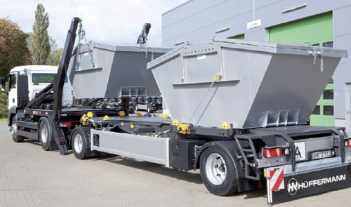 集装箱运输拖车 - Flex  - Hüffermann Transportsysteme GmbH  - 用于工业材料 / 双车轴 / 牵引式