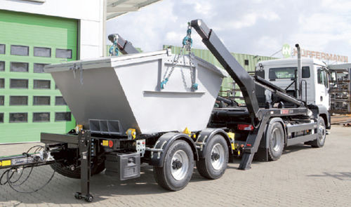集装箱运输拖车 - Mini  - Hüffermann Transportsysteme GmbH  - 用于工业材料 / 串联 / 牵引式