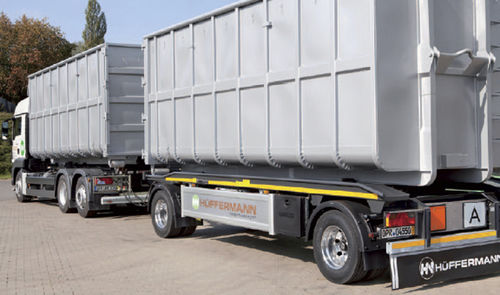翻斗拖车 - Roll-Carrier - Hüffermann Transportsysteme GmbH  - 用于工业材料 / 双车轴 / 牵引式