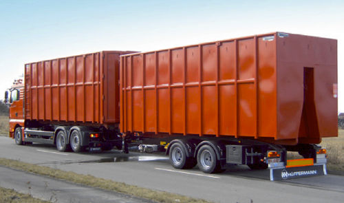 集装箱运输拖车 - Volumax - Hüffermann Transportsysteme GmbH  - 废料 / 双车轴 / 牵引式
