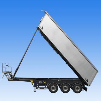翻斗拖车 - STAS bv - Hüffermann Transportsysteme GmbH  - 工地 / 3车轴 / 牵引式