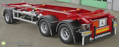 托盘拖车 - Hüffermann Transportsysteme GmbH  - 工地 / 3车轴 / 牵引式