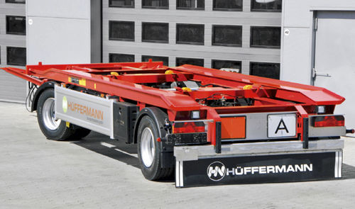 托盘拖车 - Hüffermann Transportsysteme GmbH  - 翻斗 / 工地 / 双车轴