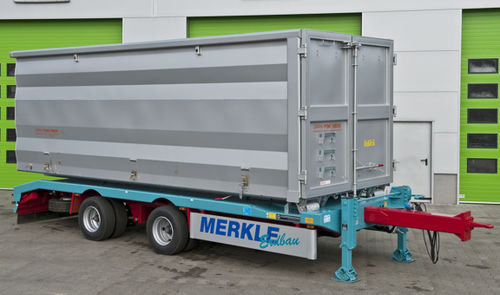 集装箱运输拖车 - Multi-Carrier - Hüffermann Transportsysteme GmbH  - 用于工业材料 / 双车轴 / 牵引式