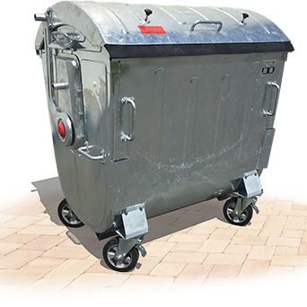 钢废料箱 - MGB 1100 - IVB Umwelttechnik GmbH  - 用于废料回收 / 带盖 / 四轮