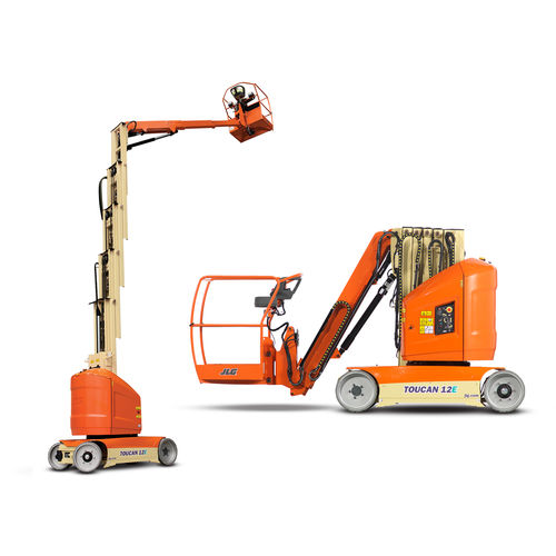 移动式桅杆式升降机 - T12E Toucan®  - JLG Industries Inc./捷尔杰 - 电池动力 / 室内、室外 / 紧凑型