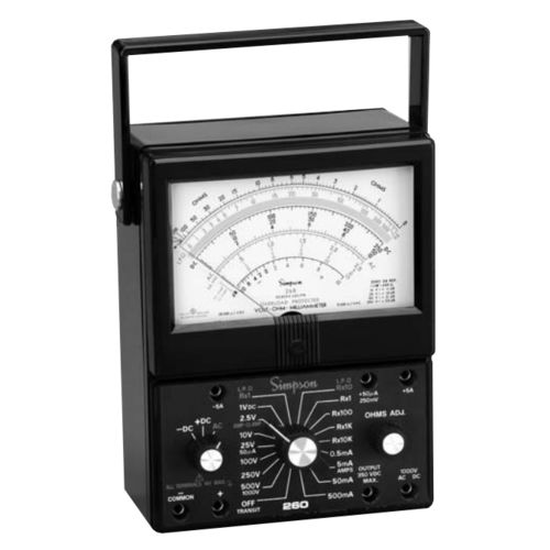 模拟万用表 - 260-6XLM, 260-6LPM series - Simpson - 手持式 / 1000 V / 250 A