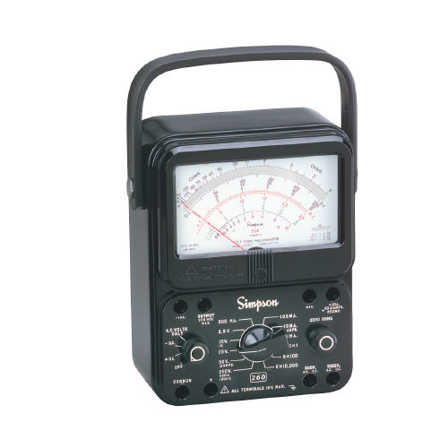 模拟万用表 - 260-8 series - Simpson - 手持式 / 1000 V / 250 A
