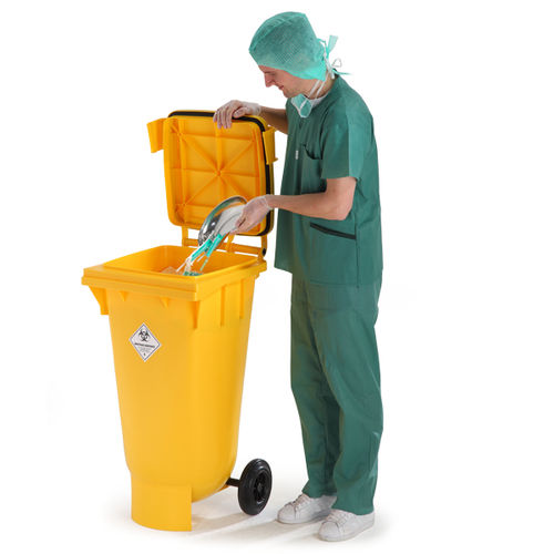HDPE垃圾桶 - ClinicBOXX series - P. Henkel GmbH  - 用于医疗废弃物 / 用于危险废料 / 带盖