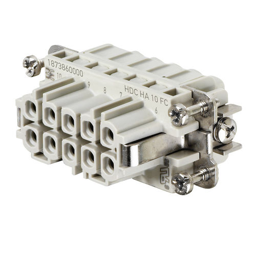 供电连接器 - HA series - Weidmüller - 压接式 / AC/DC / 电流