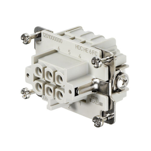 供电连接器 - HE Series - Weidmüller - 压接式 / AC/DC / 电压