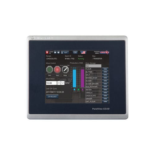 触摸屏终端 - PanelView 5000 - Allen-Bradley - 面板式 / 彩色 LCD / 机器