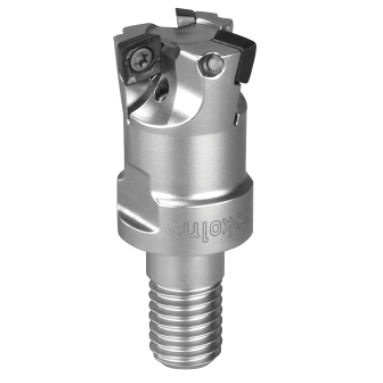 套式立铣刀 - QUADWORX® S - POKOLM Frästechnik GmbH & Co. KG - 可转位刀片 / 粗加工 / 用于钢材