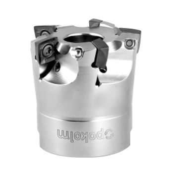 套式立铣刀 - QUADWORX® M - POKOLM Frästechnik GmbH & Co. KG - 可转位刀片 / 粗加工 / 用于钢材