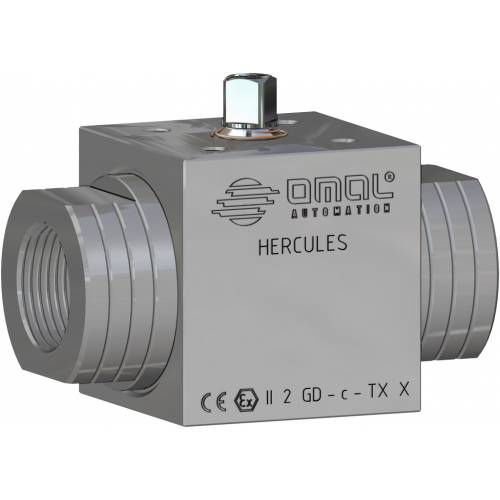 球形阀 - HERCULES - OMAL Spa - 杠杆 / 用于水 / 用于油