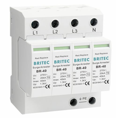 II型避雷器 - BR-40 4P series - Britec Electric Co., Ltd - IEC Cllass 2 / 电动安装 / 遥测信号