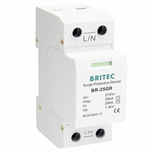 I型避雷器 - BR-25GR 1P series - Britec Electric Co., Ltd - 2 型 / I 级 / II 级