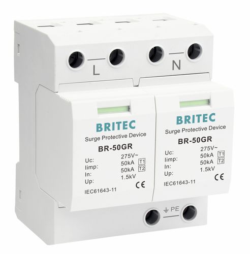 1型避雷器 - BR-50GR 2P series - Britec Electric Co., Ltd - 2 型 / I 级 / II 级