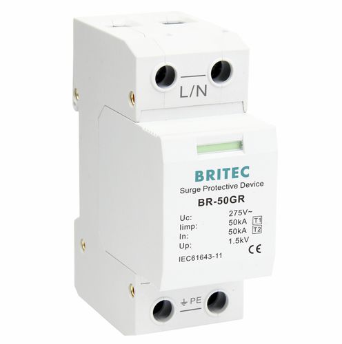 I型避雷器 - BR-50GR 1P series - Britec Electric Co., Ltd - 2 型 / I 级 / II 级