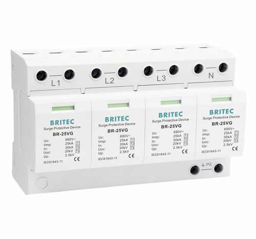 1型避雷器 - BR-25VG 4P series - Britec Electric Co., Ltd - 2 型 / 3 型 / I 级