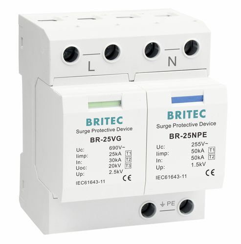 1型避雷器 - BR-25VG 1+1 series - Britec Electric Co., Ltd - 2 型 / 3 型 / I 级