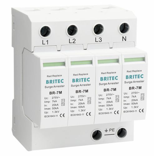 1型避雷器 - BR-7M 4P series - Britec Electric Co., Ltd - 2 型 / I 级 / II 级